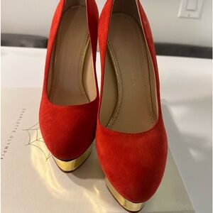 Worn only once Charlotte Olympia pumps